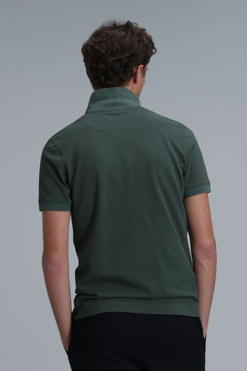 Lufian Erkek Laon Smart Polo T-Shirt 111040164 Yeşil - 4