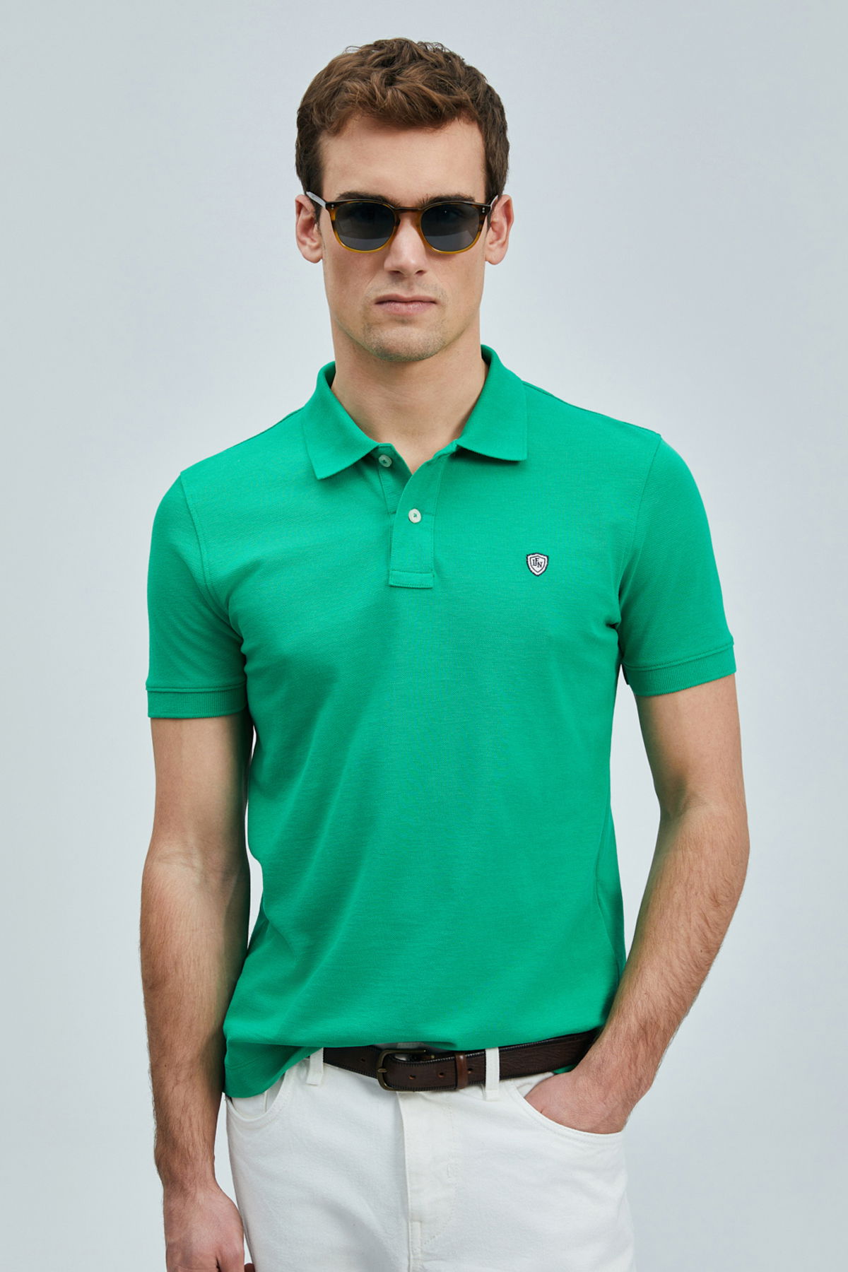 Lufian Erkek Laon Smart Polo T-Shirt 111040206 Açık Yeşil - 2