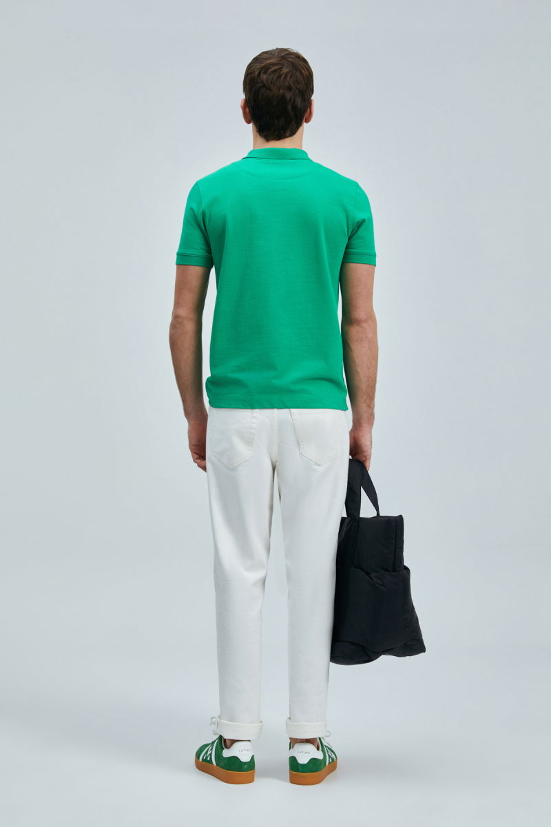 Lufian Erkek Laon Smart Polo T-Shirt 111040206 Açık Yeşil - 4