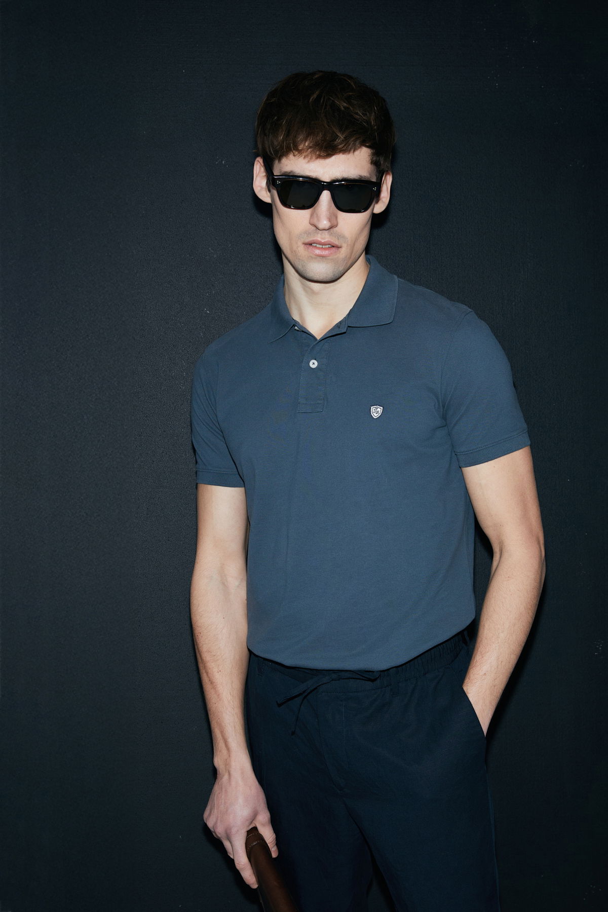 Lufian Erkek Laon Smart Polo T-Shirt 111040206 Antrasit - 1