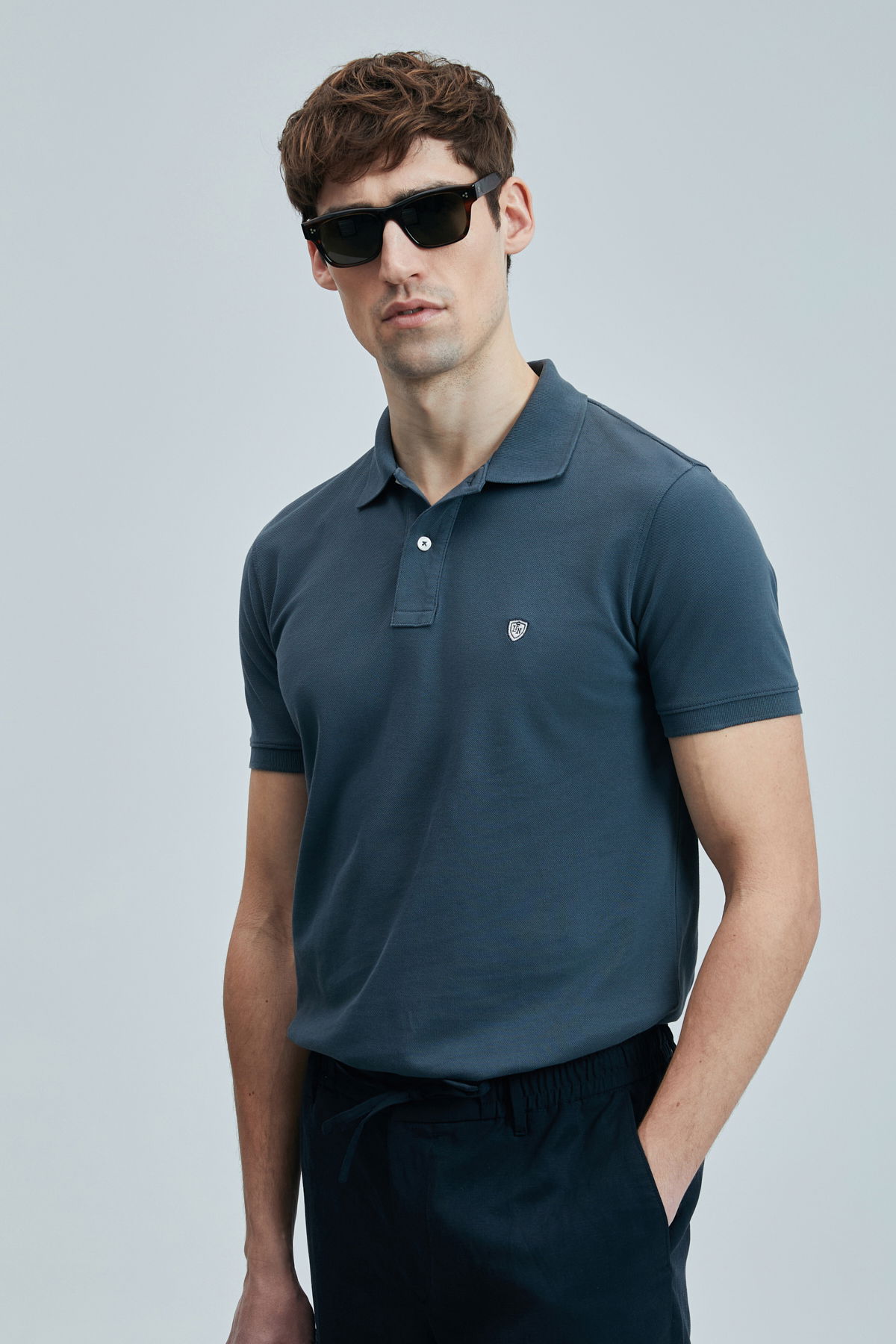 Lufian Erkek Laon Smart Polo T-Shirt 111040206 Antrasit - 3