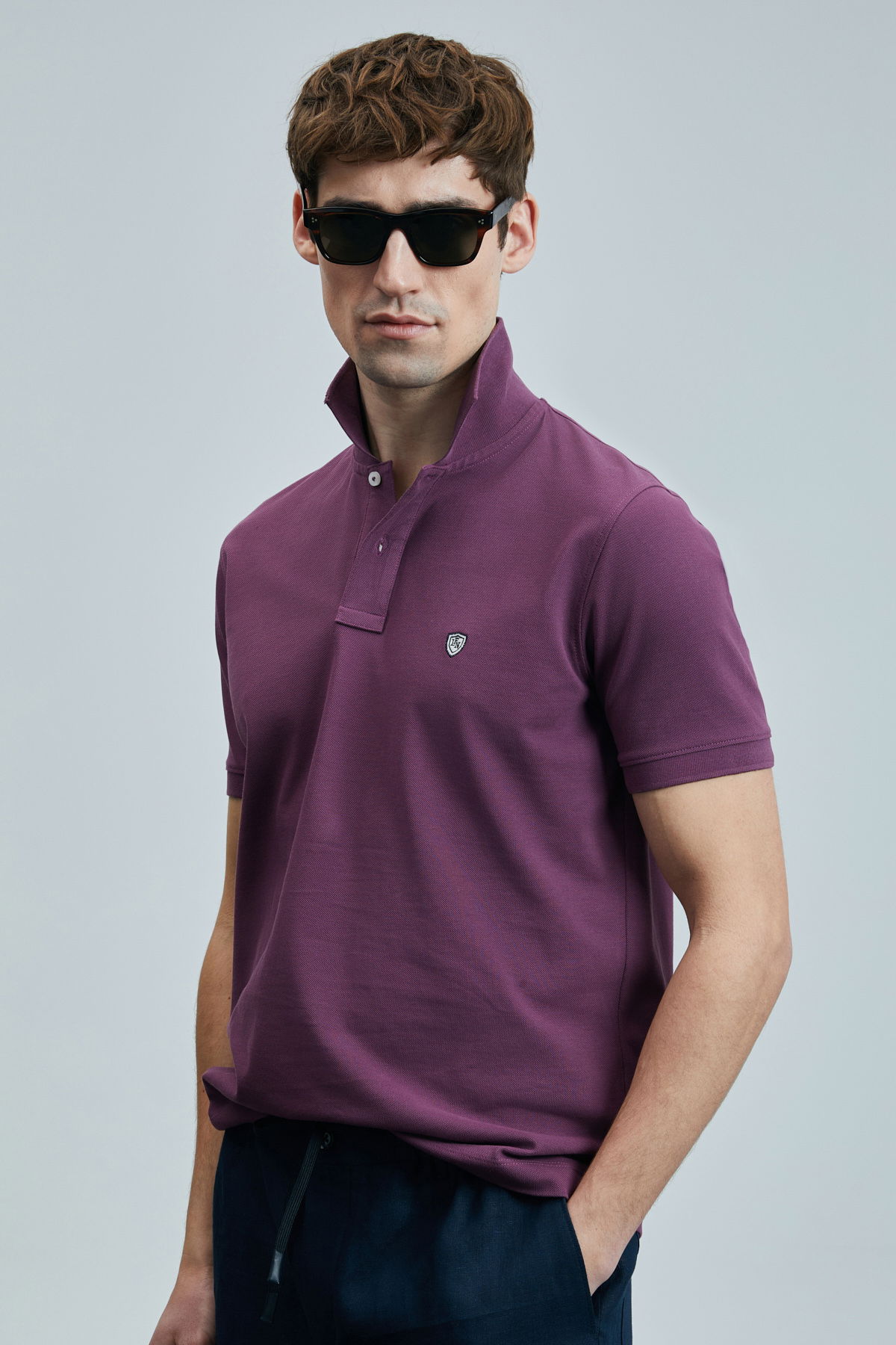 Lufian Erkek Laon Smart Polo T-Shirt 111040206 Bordo - 2