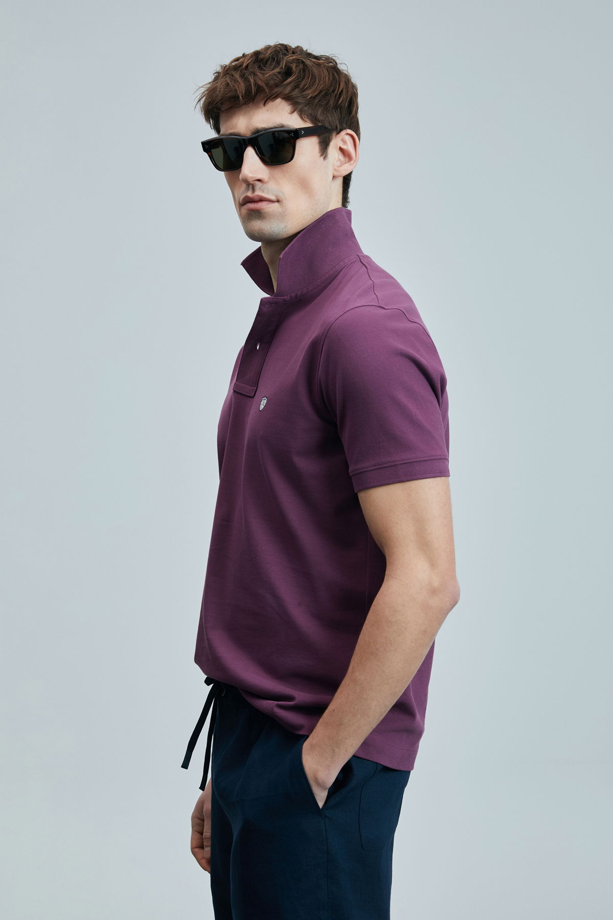 Lufian Erkek Laon Smart Polo T-Shirt 111040206 Bordo - 3