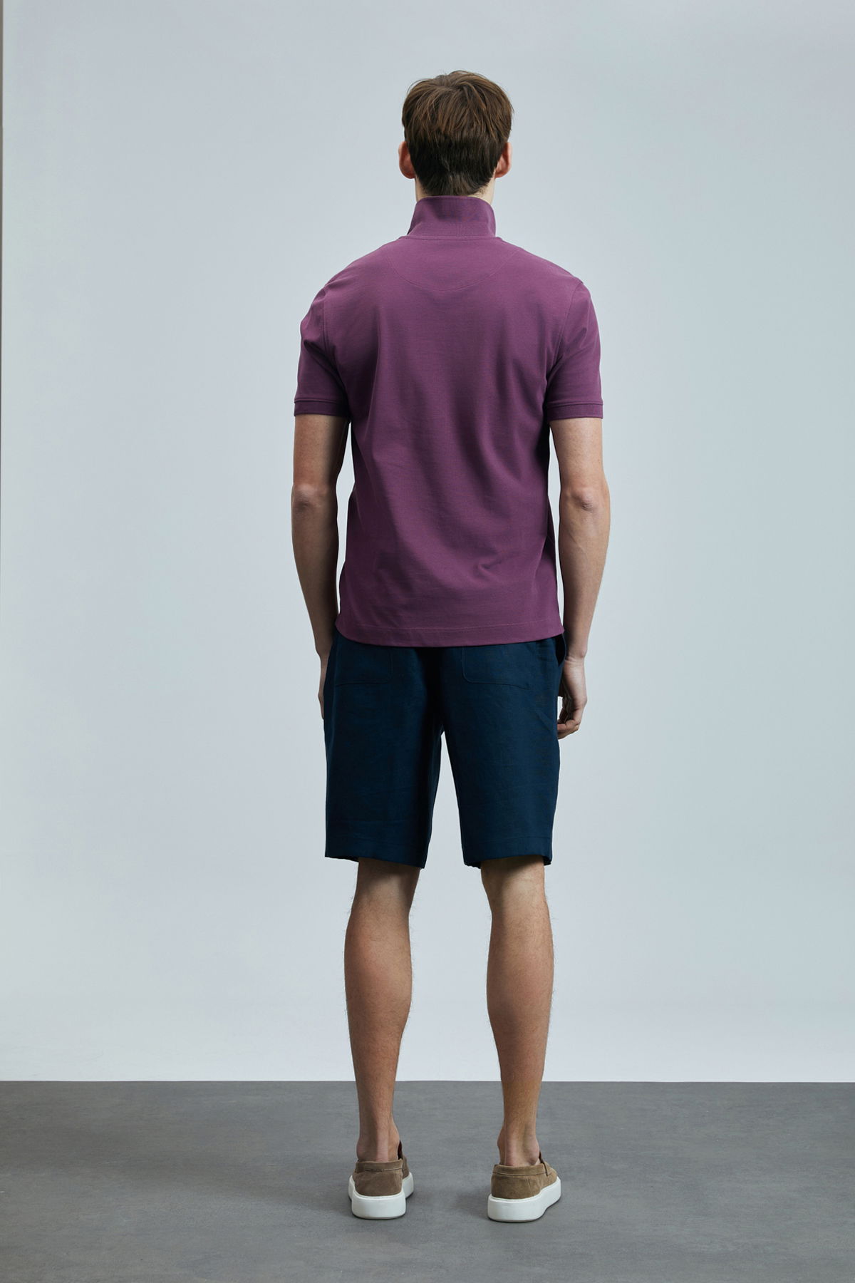 Lufian Erkek Laon Smart Polo T-Shirt 111040206 Bordo - 4