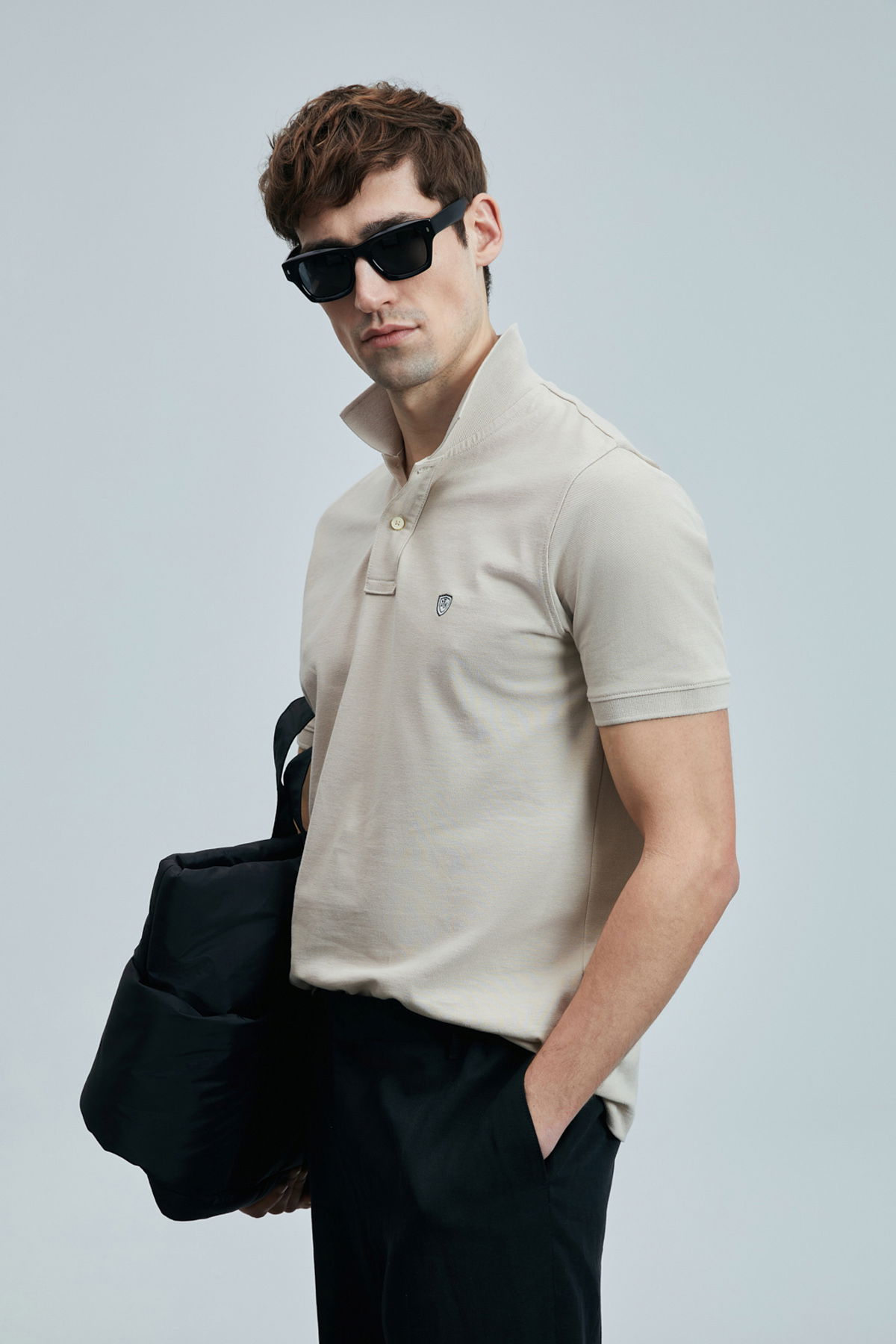 Lufian Erkek Laon Smart Polo T-Shirt 111040206 Ekru - 2