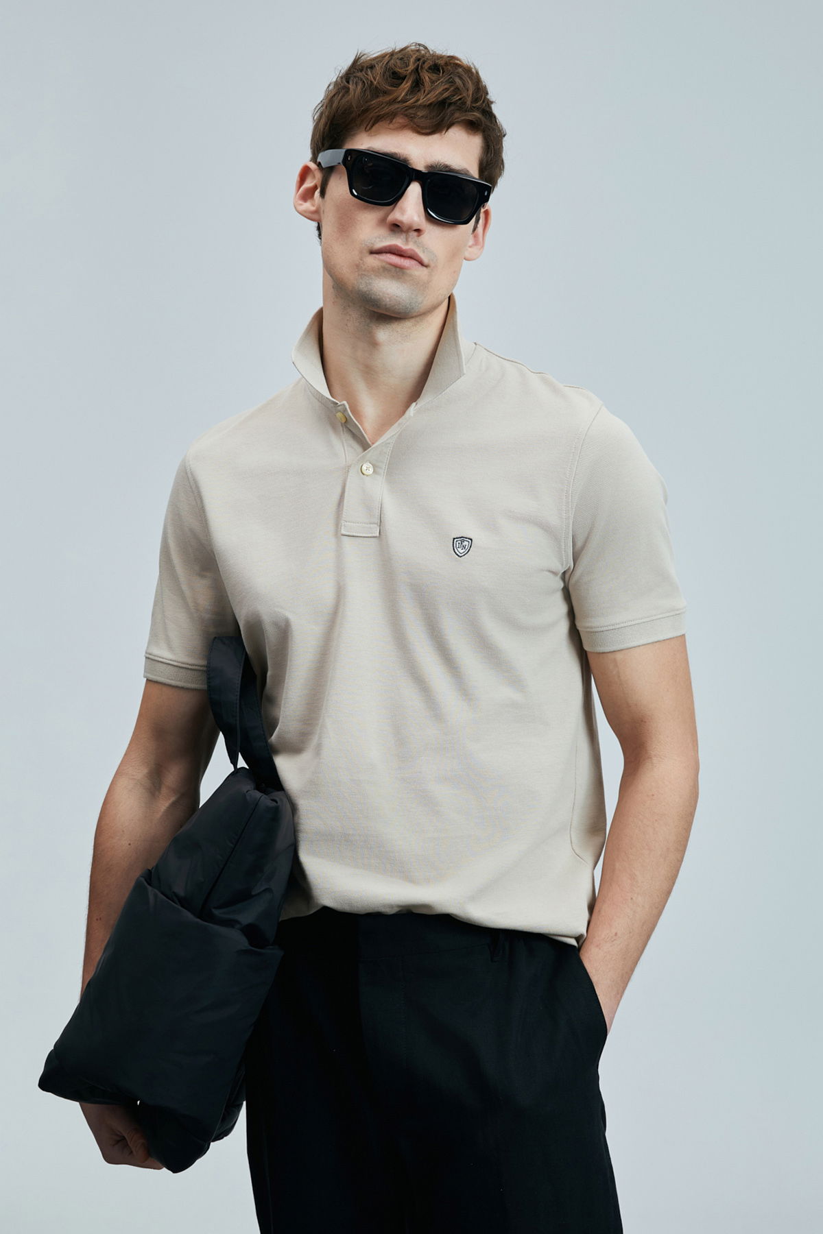 Lufian Erkek Laon Smart Polo T-Shirt 111040206 Ekru - 3