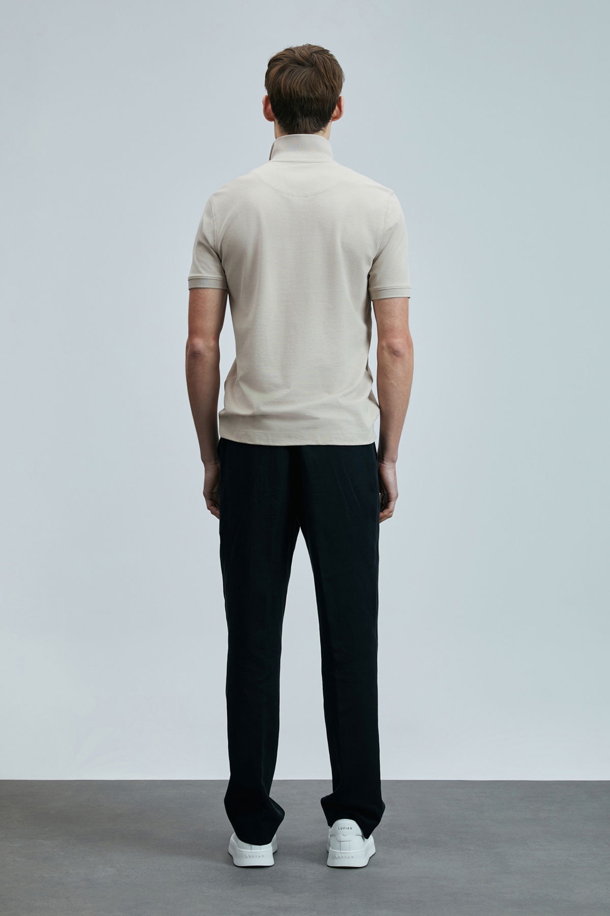 Lufian Erkek Laon Smart Polo T-Shirt 111040206 Ekru - 4