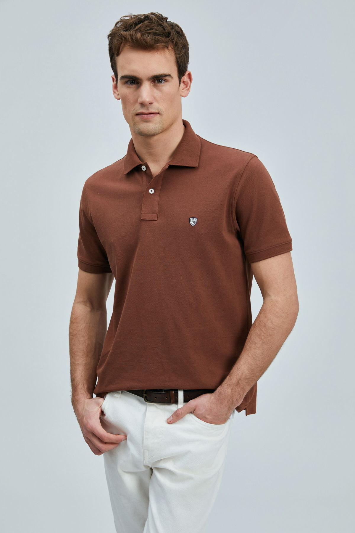 Lufian Erkek Laon Smart Polo T-Shirt 111040206 Kiremit - 2