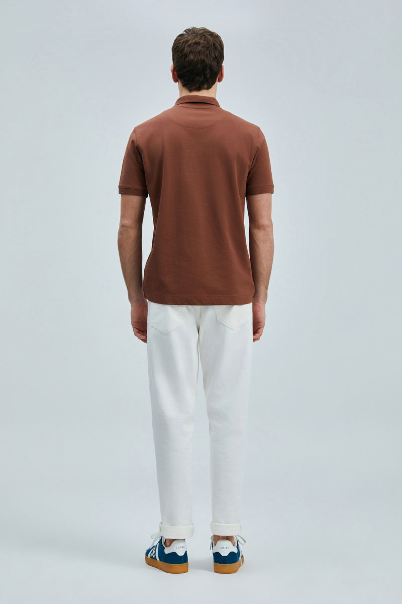 Lufian Erkek Laon Smart Polo T-Shirt 111040206 Kiremit - 4
