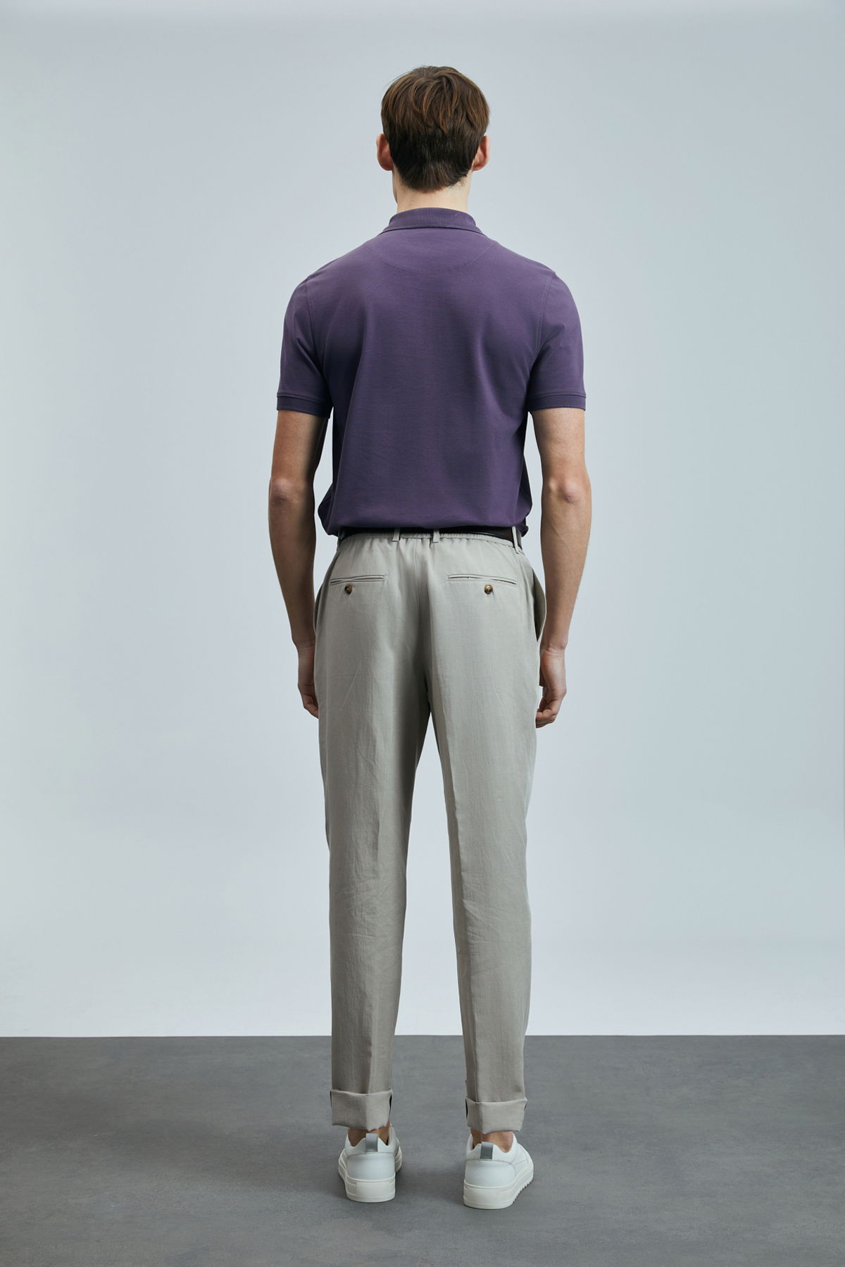 Lufian Erkek Laon Smart Polo T-Shirt 111040206 Mürdüm - 4