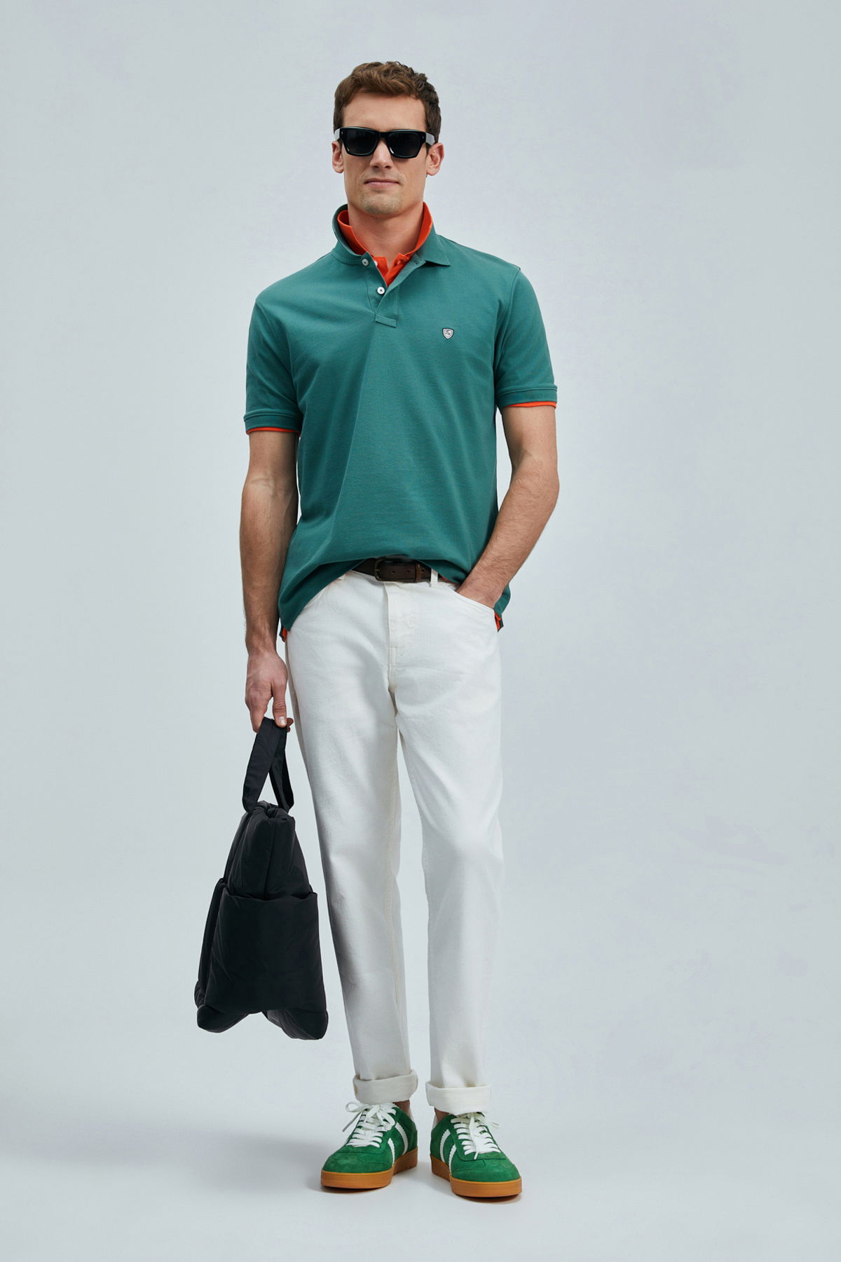 Lufian Erkek Laon Smart Polo T-Shirt 111040206 Ördek Yeşili - 2