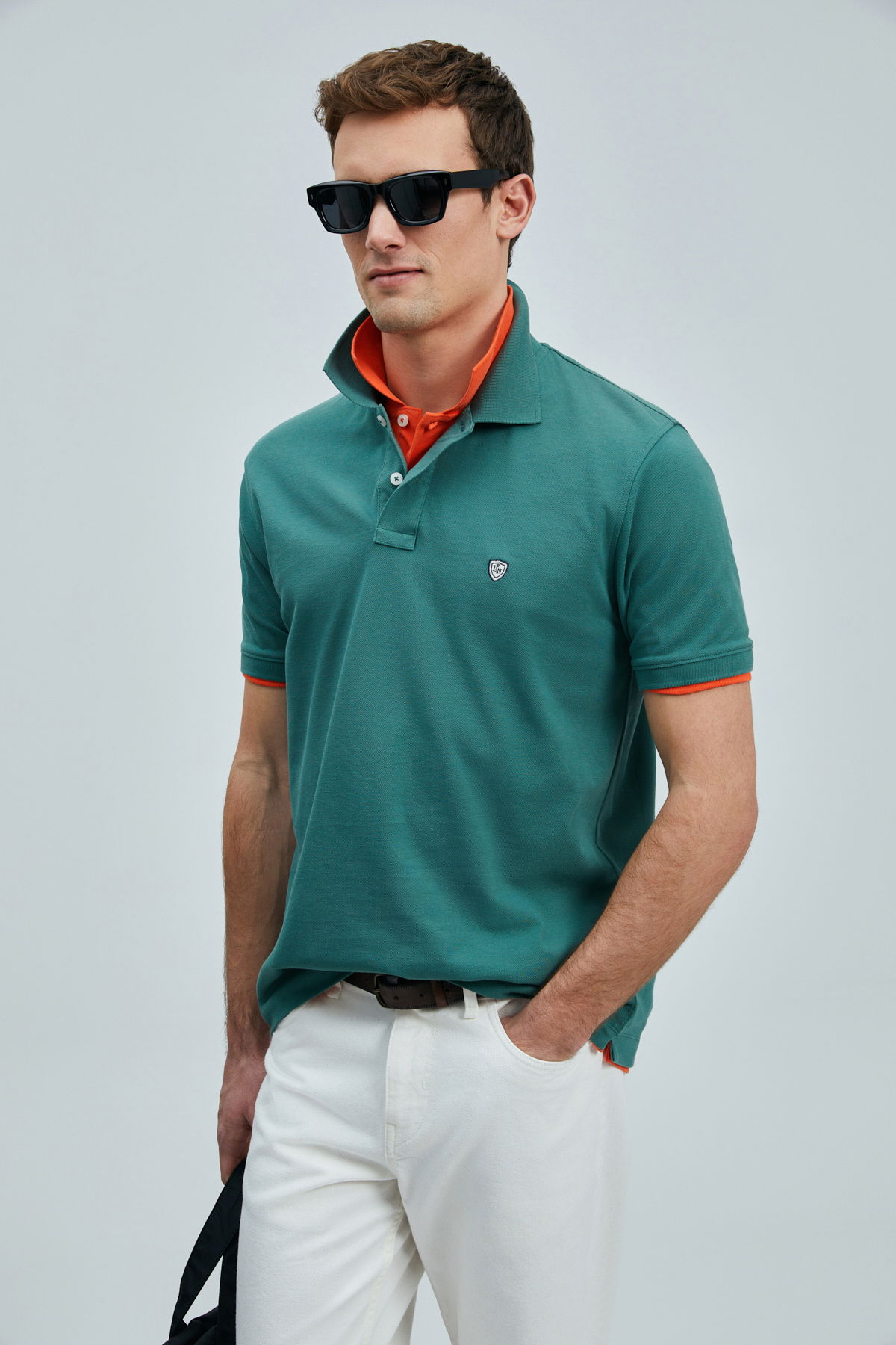 Lufian Erkek Laon Smart Polo T-Shirt 111040206 Ördek Yeşili - 3