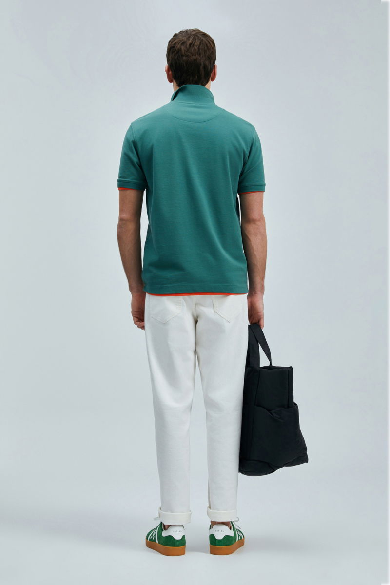 Lufian Erkek Laon Smart Polo T-Shirt 111040206 Ördek Yeşili - 4