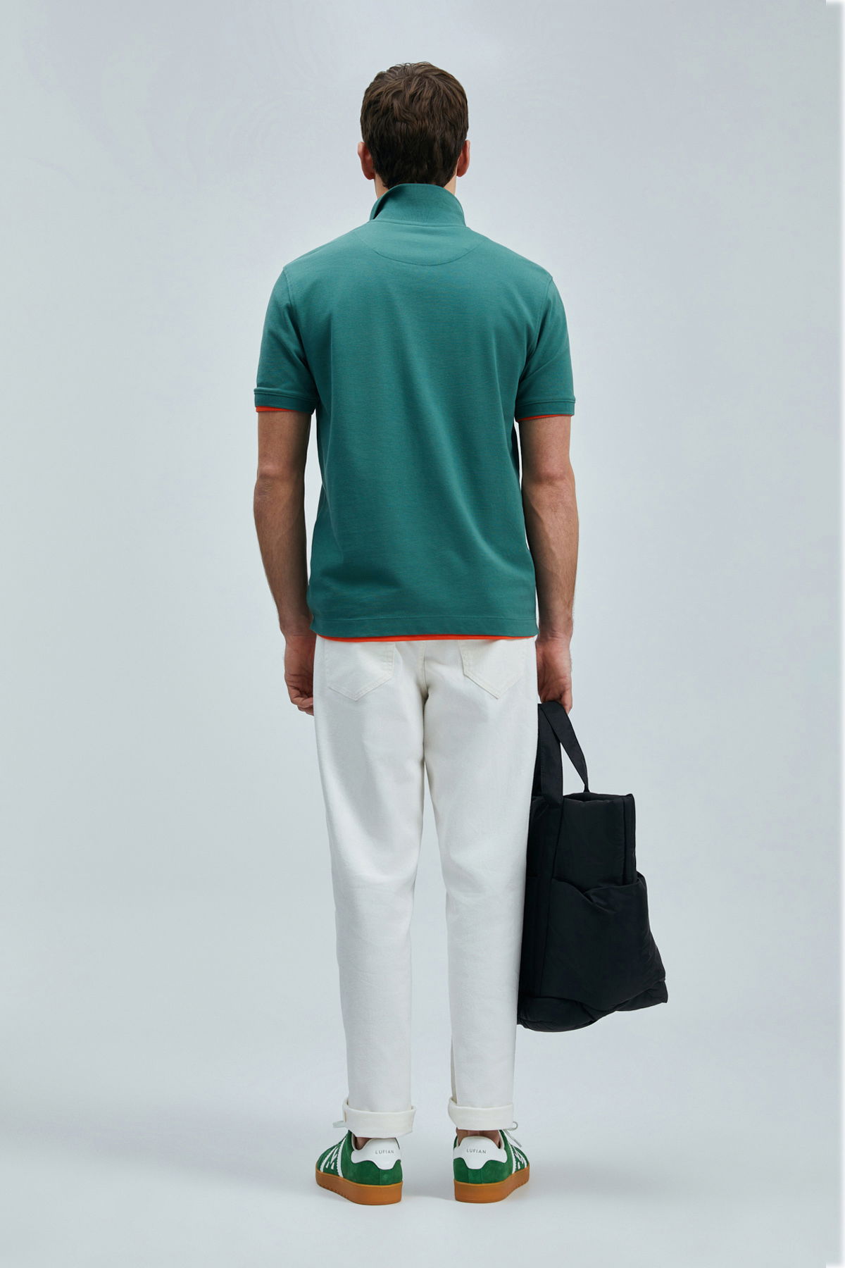 Lufian Erkek Laon Smart Polo T-Shirt 111040206 Ördek Yeşili - 4