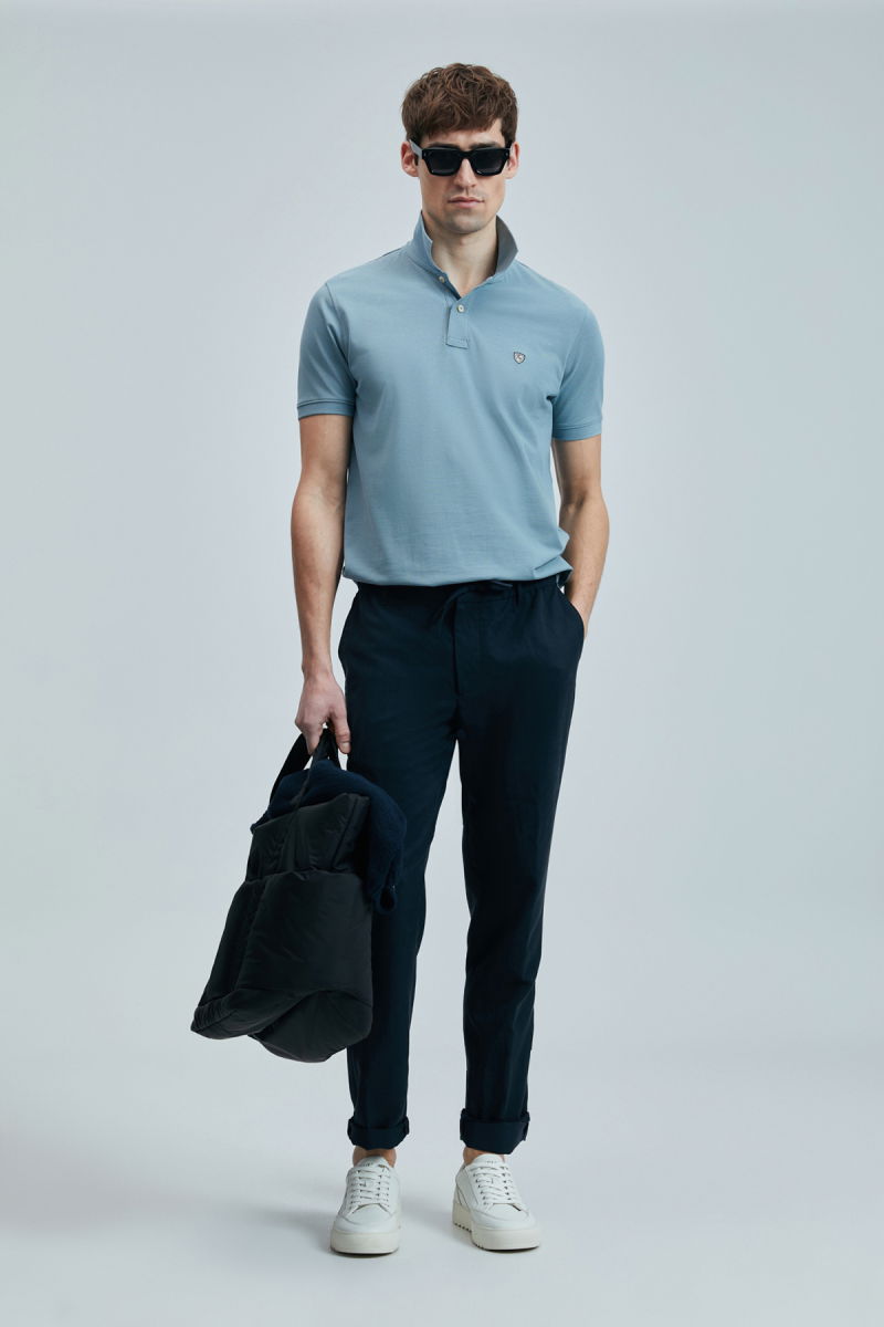 Lufian Erkek Laon Smart Polo T-Shirt 111040206 Su Yeşili 