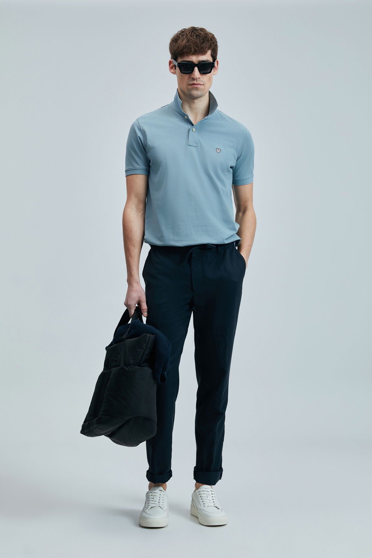 Lufian Erkek Laon Smart Polo T-Shirt 111040206 Su Yeşili - 1
