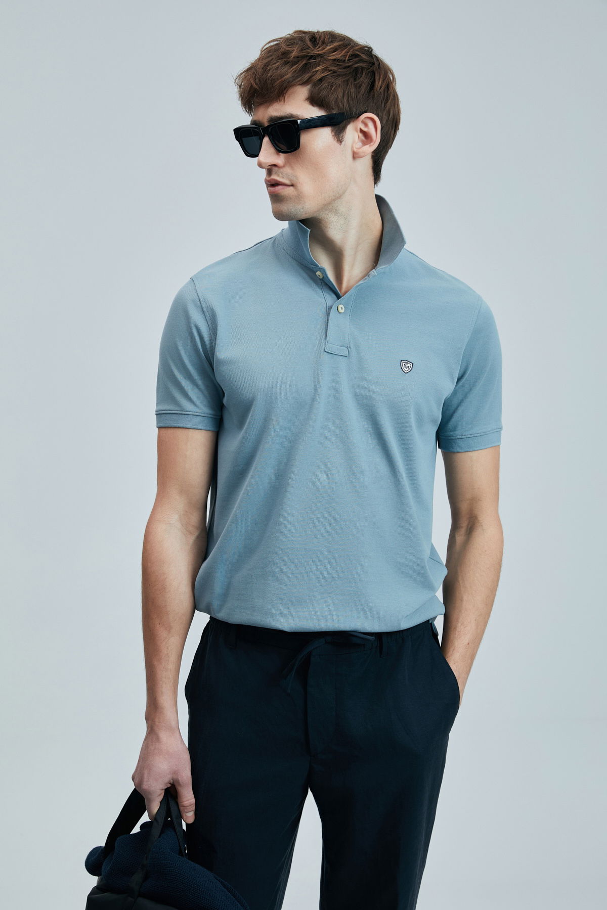 Lufian Erkek Laon Smart Polo T-Shirt 111040206 Su Yeşili - 2