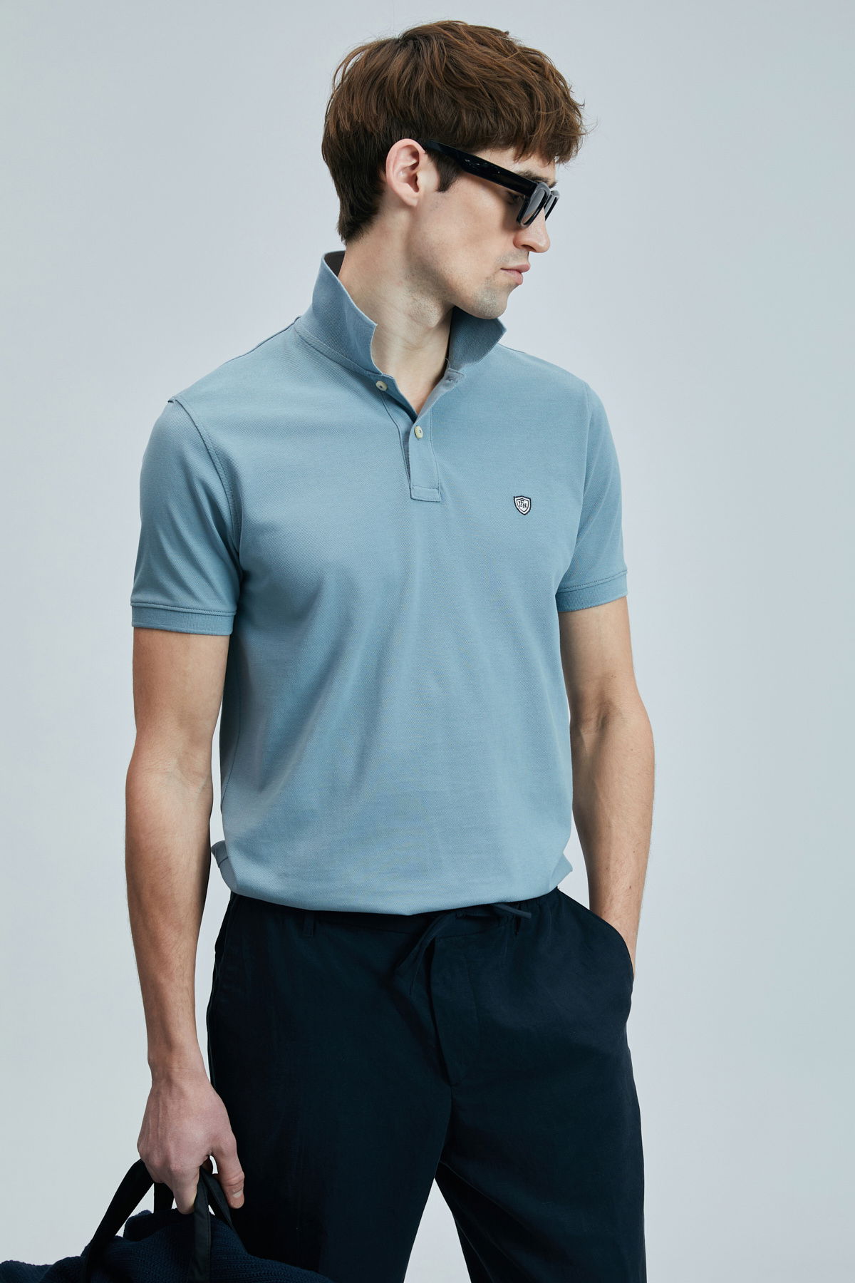 Lufian Erkek Laon Smart Polo T-Shirt 111040206 Su Yeşili - 3