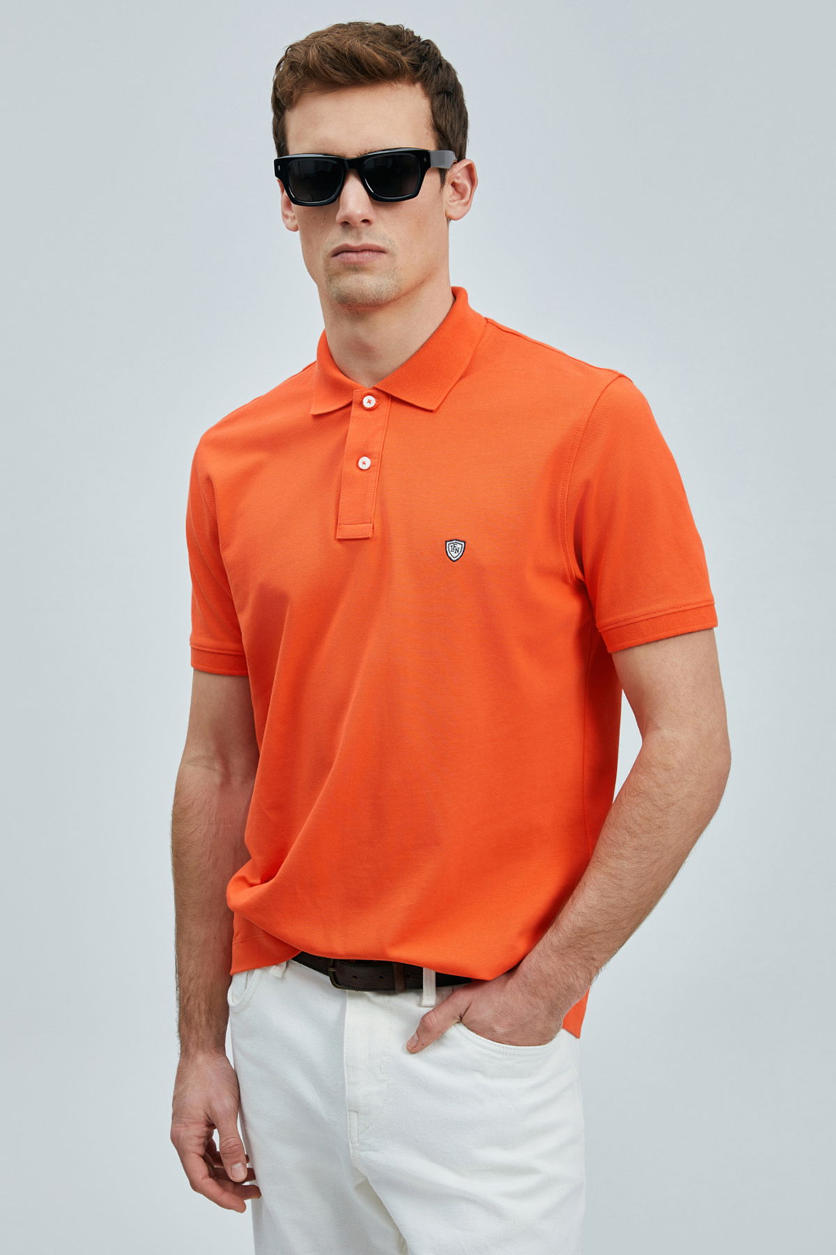 Lufian Erkek Laon Smart Polo T-Shirt 111040206 Turuncu - 1