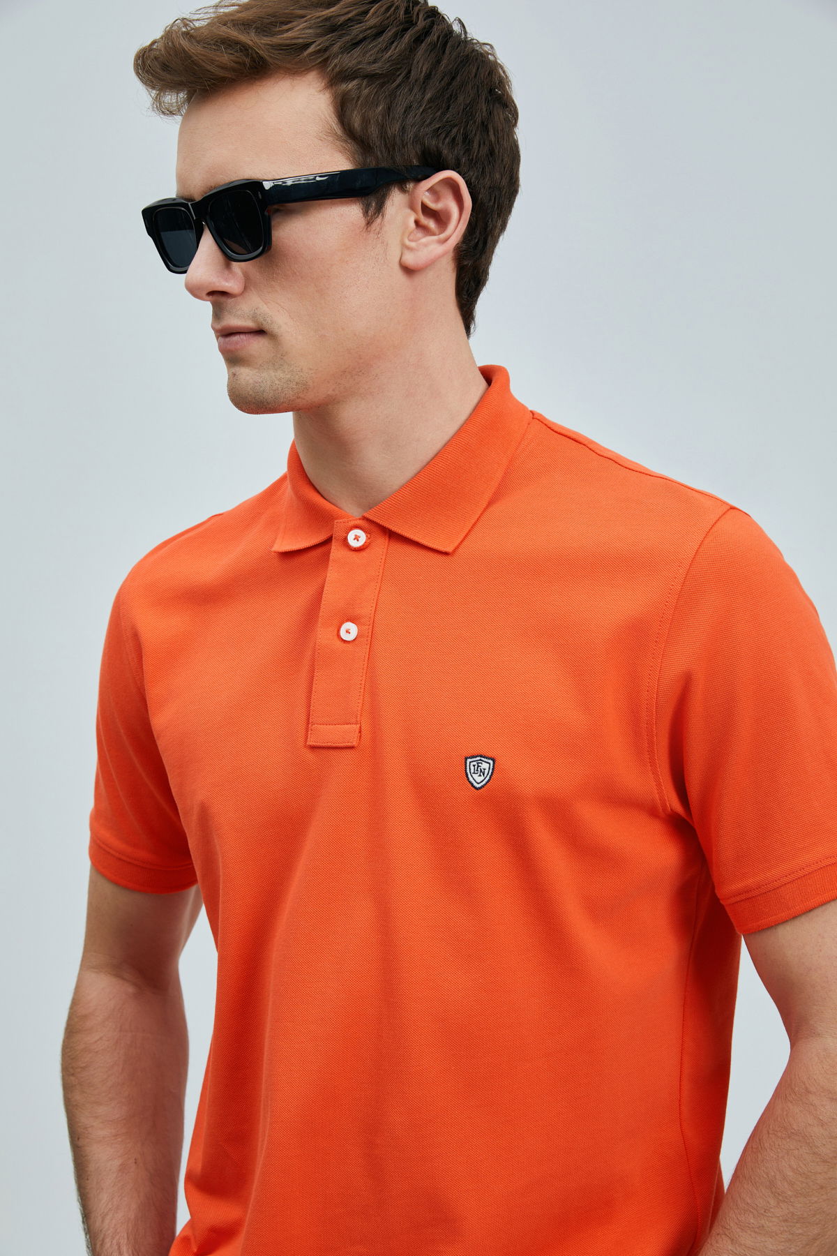 Lufian Erkek Laon Smart Polo T-Shirt 111040206 Turuncu - 3