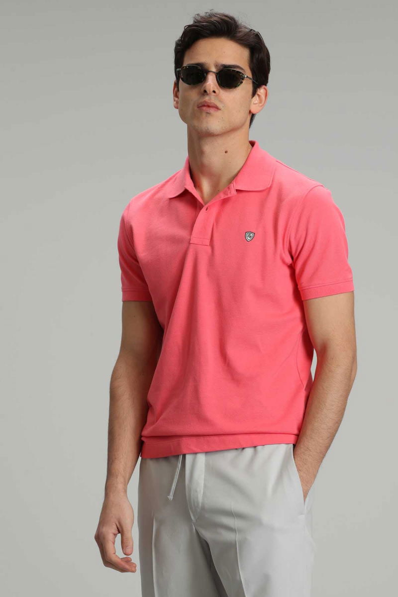 Lufian Erkek Laon Spor Polo Yaka T-Shirt 111040091 Şeker Pembe - 2