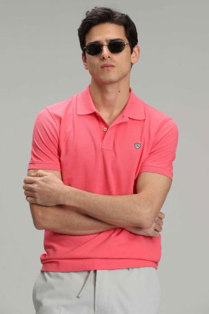 Lufian Erkek Laon Spor Polo Yaka T-Shirt 111040091 Şeker Pembe - 3