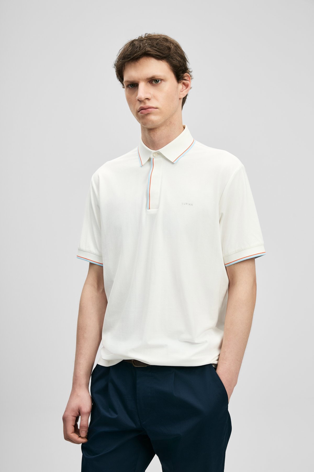Lufian Erkek Levı Smart Polo T-Shirt 111040238 Beyaz - 3