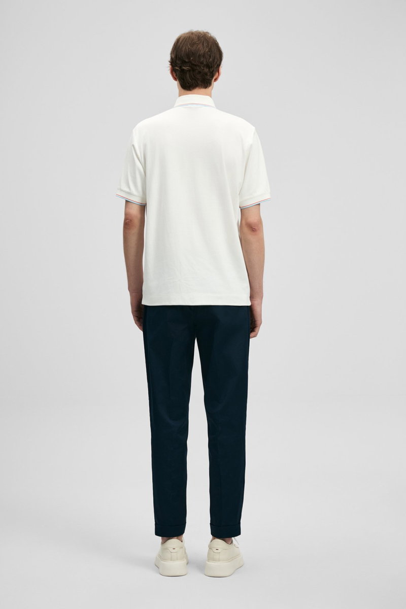 Lufian Erkek Levı Smart Polo T-Shirt 111040238 Beyaz - 4