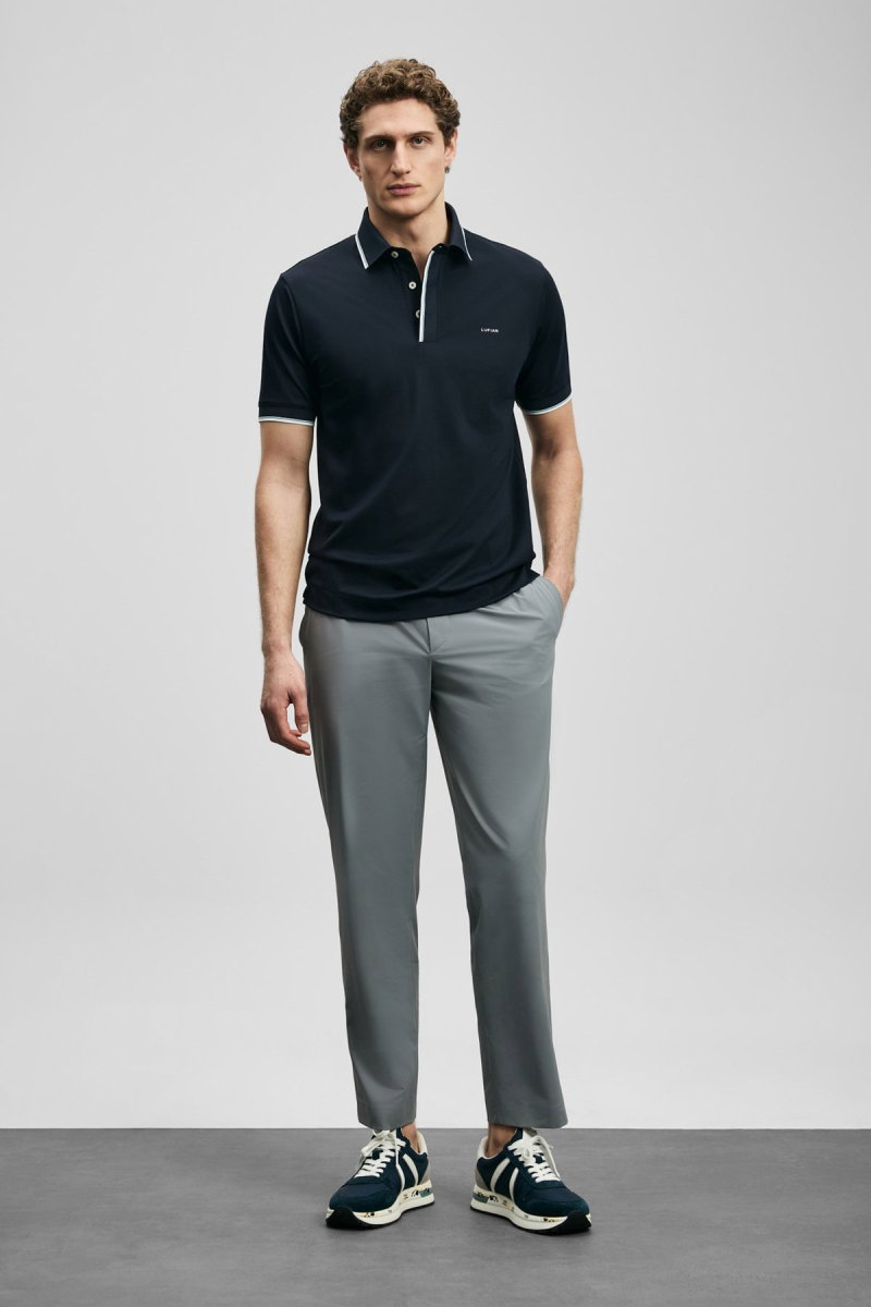 Lufian Erkek Levı Smart Polo T-Shirt 111040238 Lacivert - 2