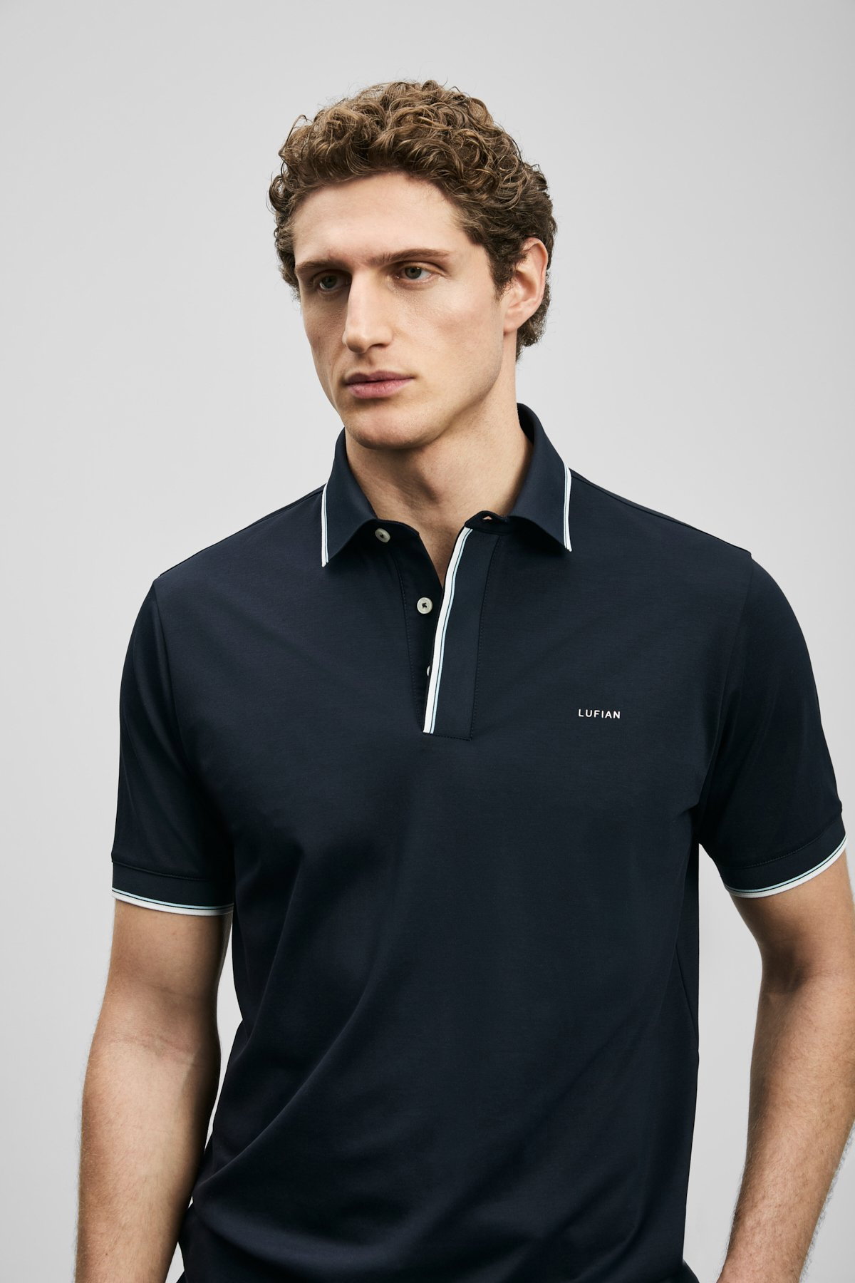 Lufian Erkek Levı Smart Polo T-Shirt 111040238 Lacivert - 3