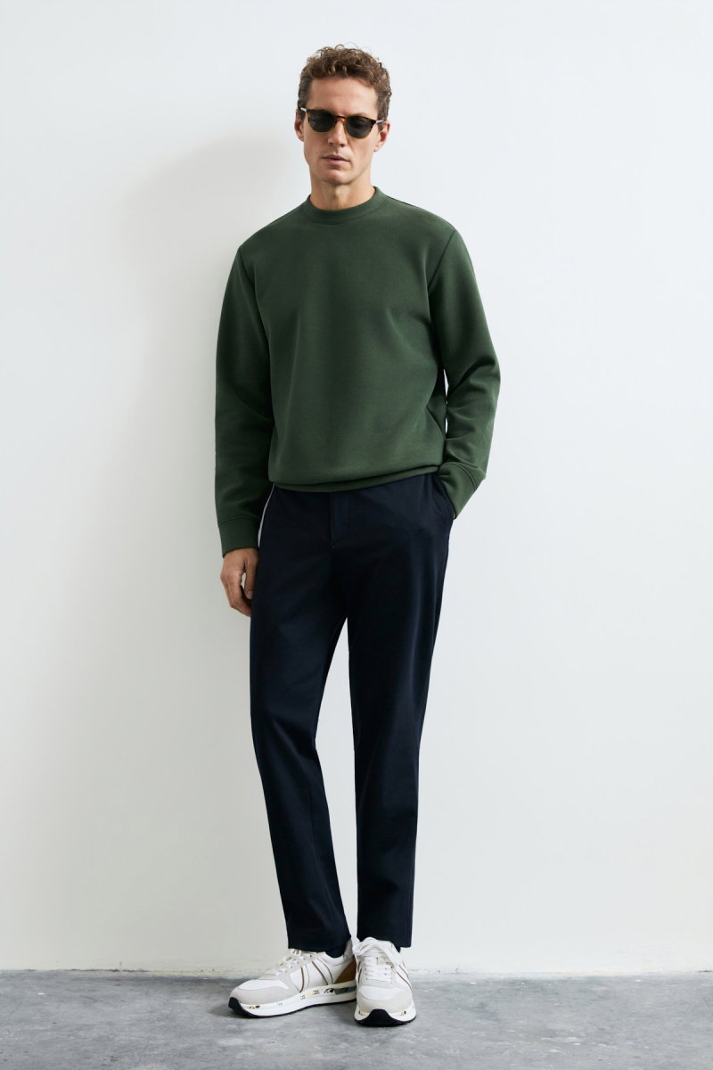 Lufian Erkek Logan Sweatshirt 112030194 Yeşil - 2