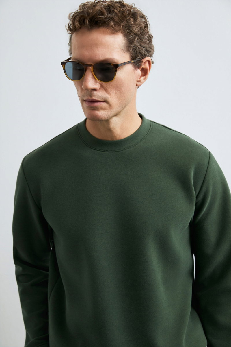 Lufian Erkek Logan Sweatshirt 112030194 Yeşil - 3
