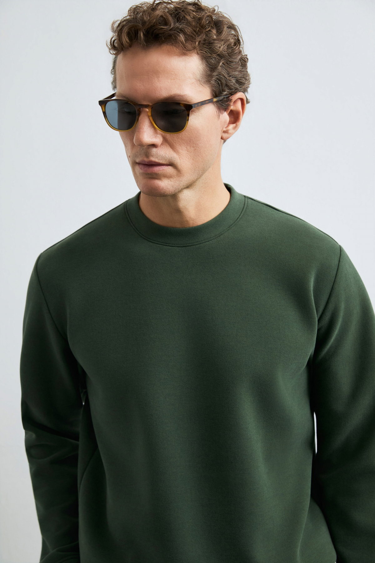 Lufian Erkek Logan Sweatshirt 112030194 Yeşil - 3