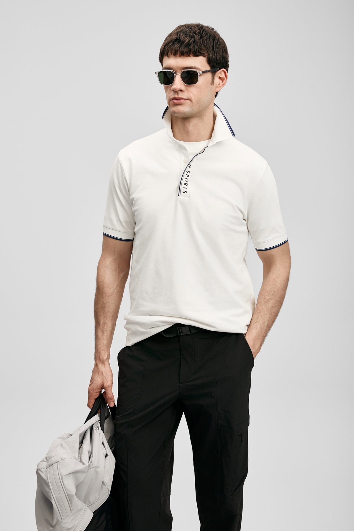 Lufian Erkek Lord Smart Polo T-Shirt 111040252 Kırık Beyaz - 1
