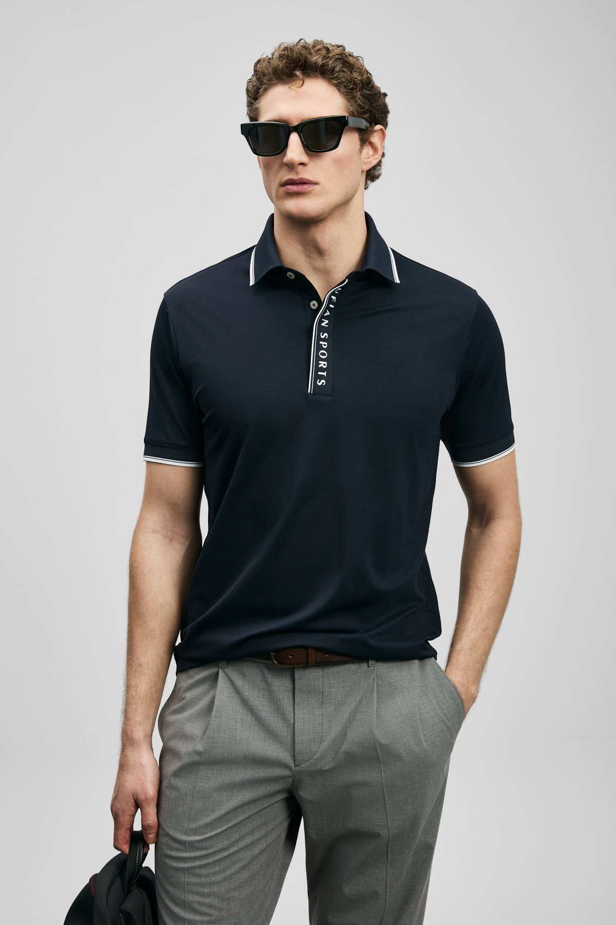 Lufian Erkek Lord Smart Polo T-Shirt 111040252 Lacivert - 1