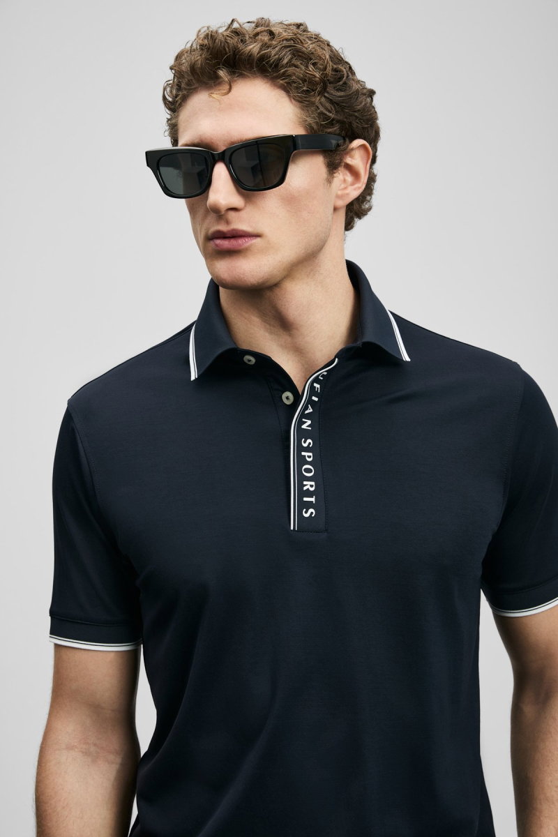 Lufian Erkek Lord Smart Polo T-Shirt 111040252 Lacivert - 3