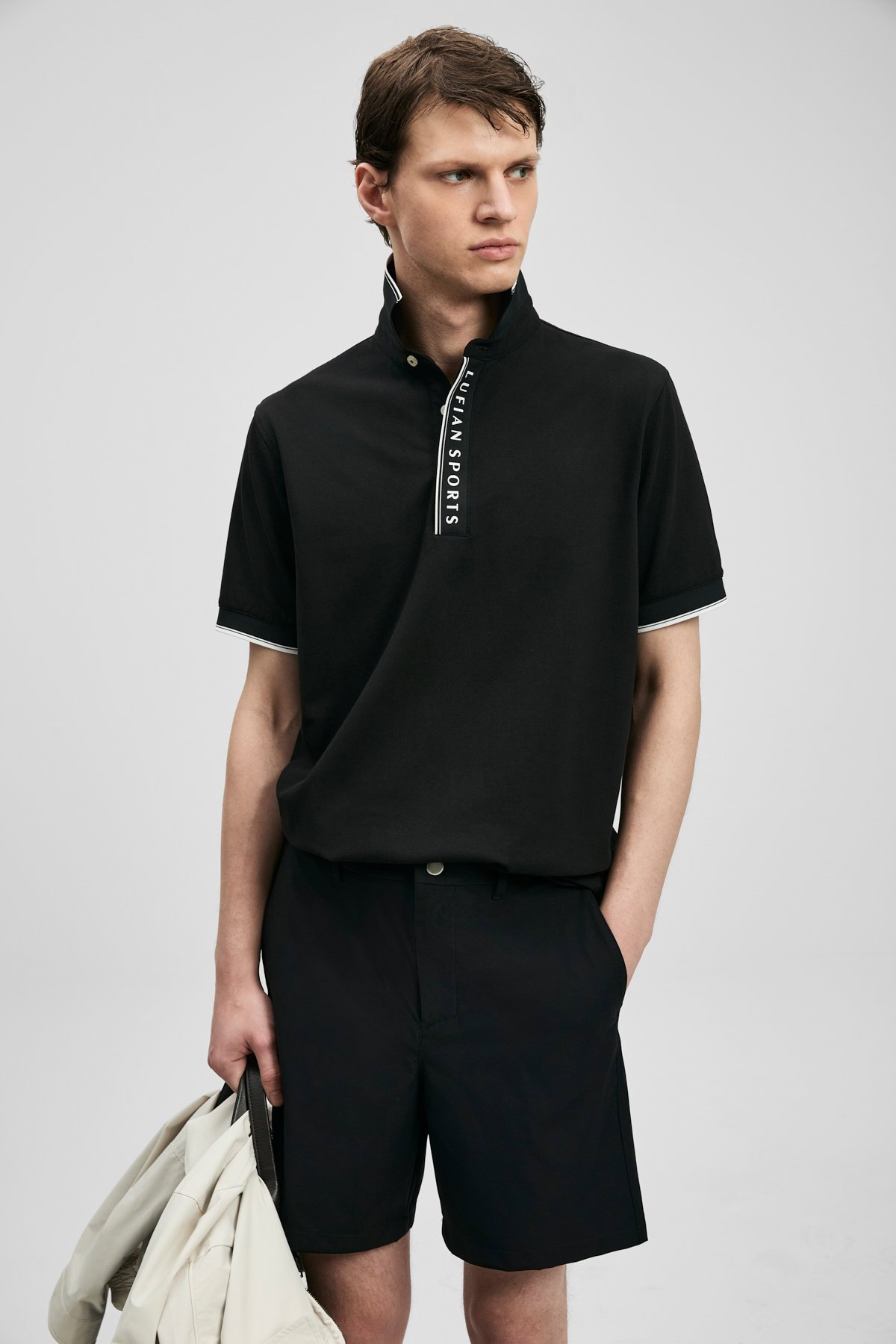 Lufian Erkek Lord Smart Polo T-Shirt 111040252 Siyah - 1