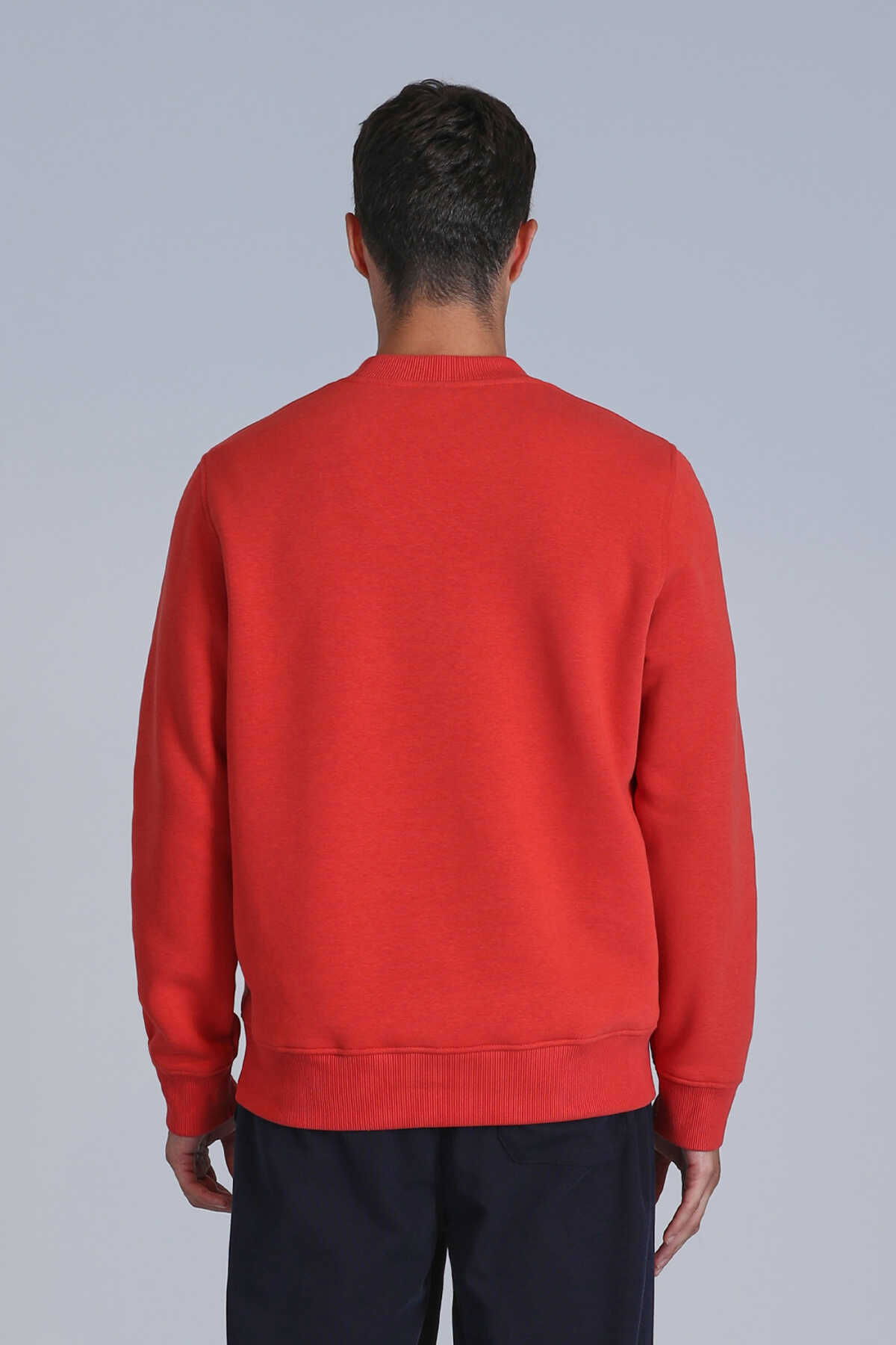 Lufian Erkek Loved Sweatshirt 112030137 Açık Kırmızı - 4