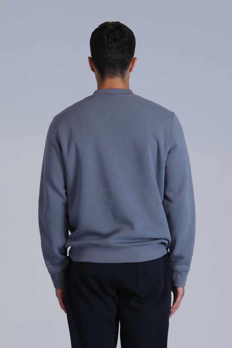 Lufian Erkek Loved Sweatshirt 112030137 Koyu Mavi - 4