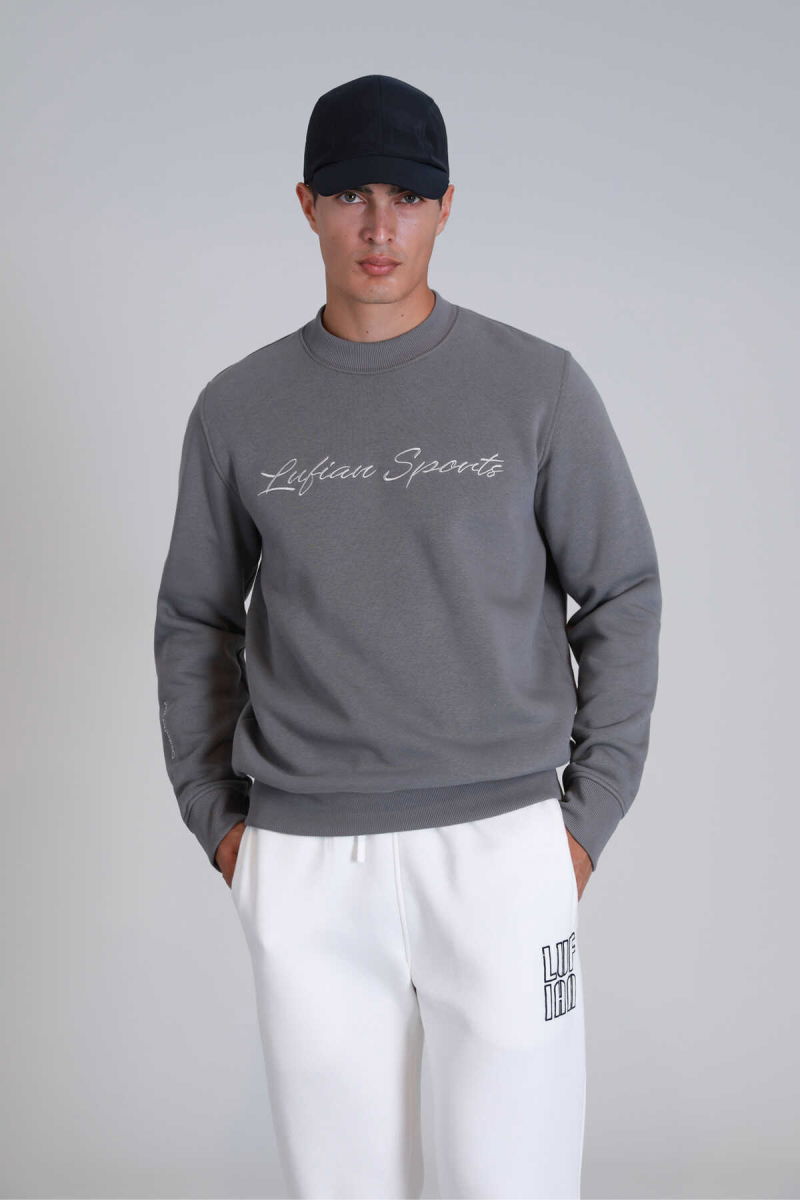 Lufian Erkek Loved Sweatshirt 112030137 Kum 