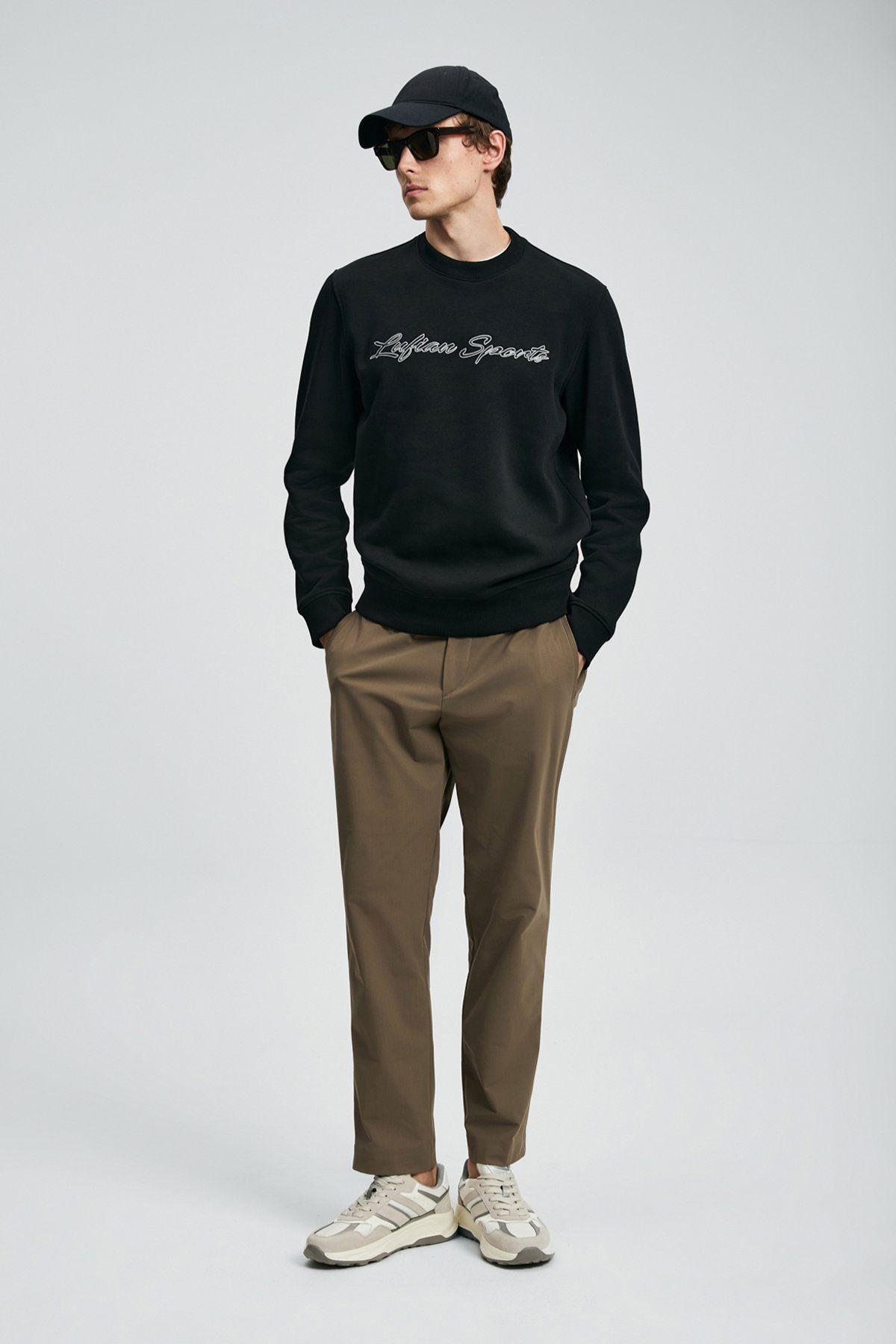 Lufian Erkek Loved Sweatshirt 112030170 Siyah - 2