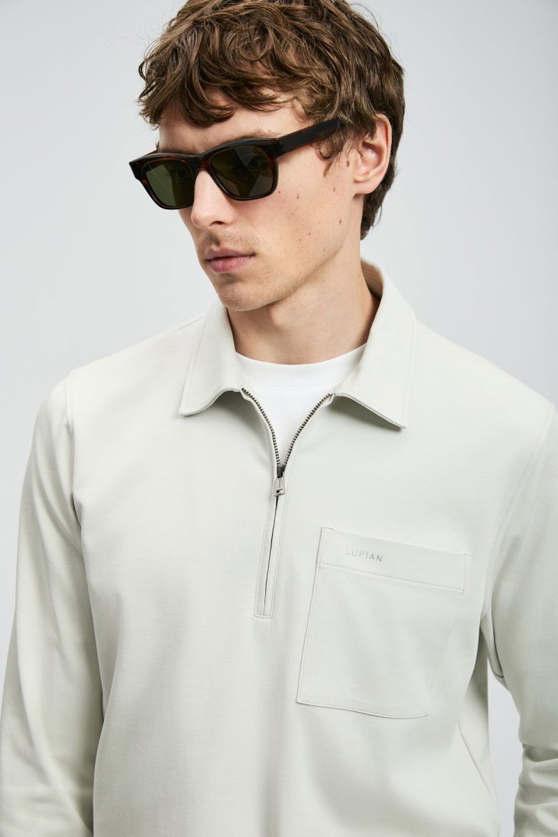 Lufian Erkek Lucas Smart Polo T-Shirt 112040043 Gri - 2