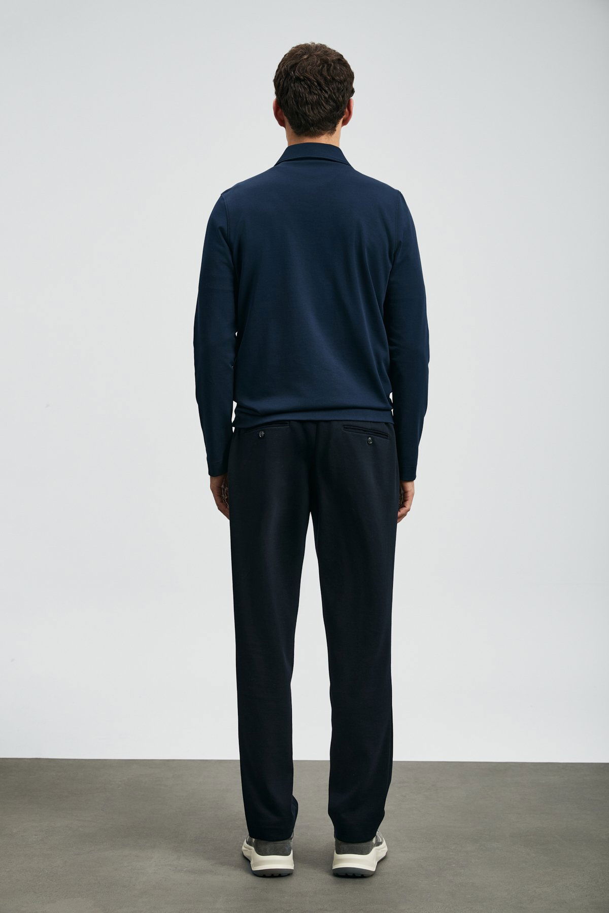 Lufian Erkek Lucas Smart Polo T-Shirt 112040043 Koyu Lacivert - 4