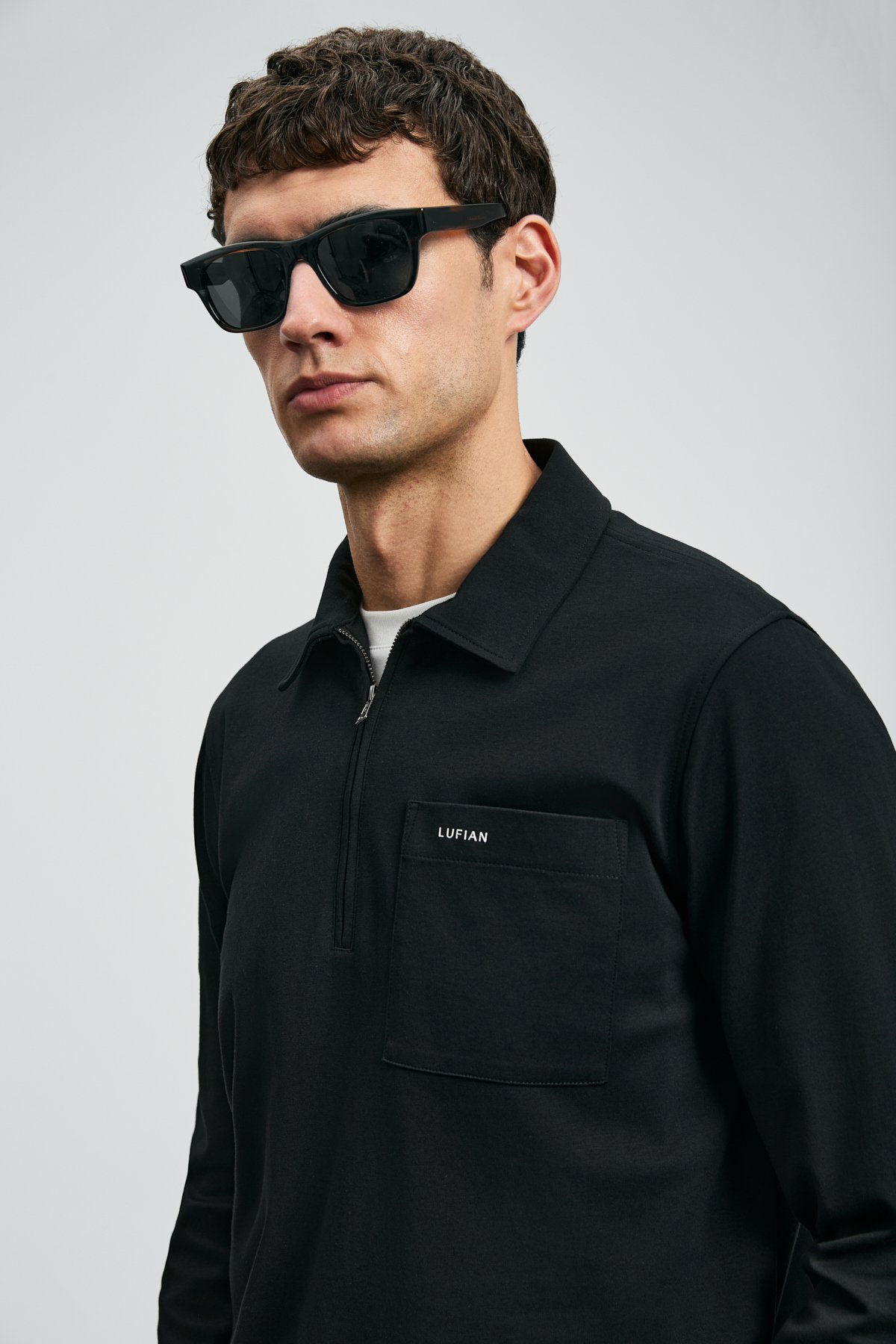 Lufian Erkek Lucas Smart Polo T-Shirt 112040043 Siyah - 3