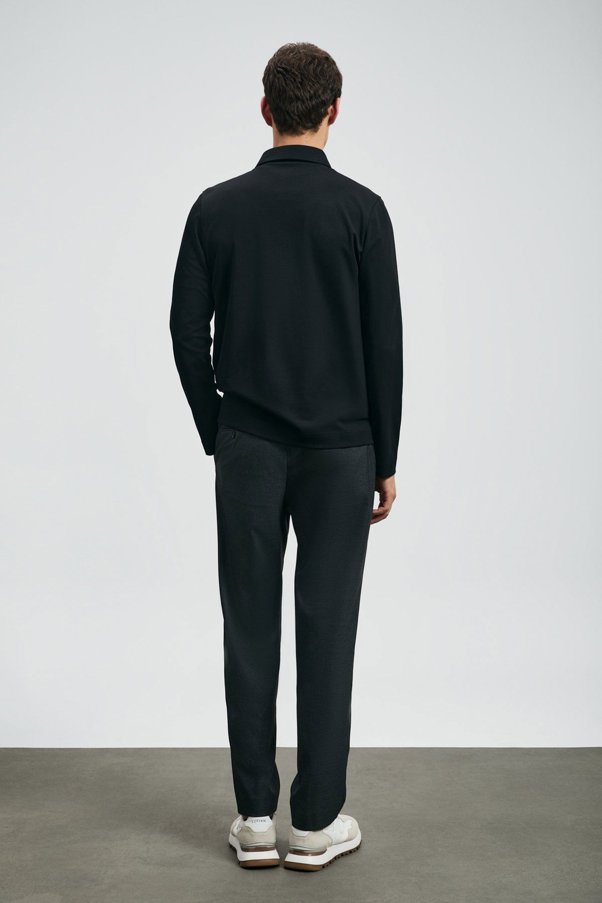 Lufian Erkek Lucas Smart Polo T-Shirt 112040043 Siyah - 4