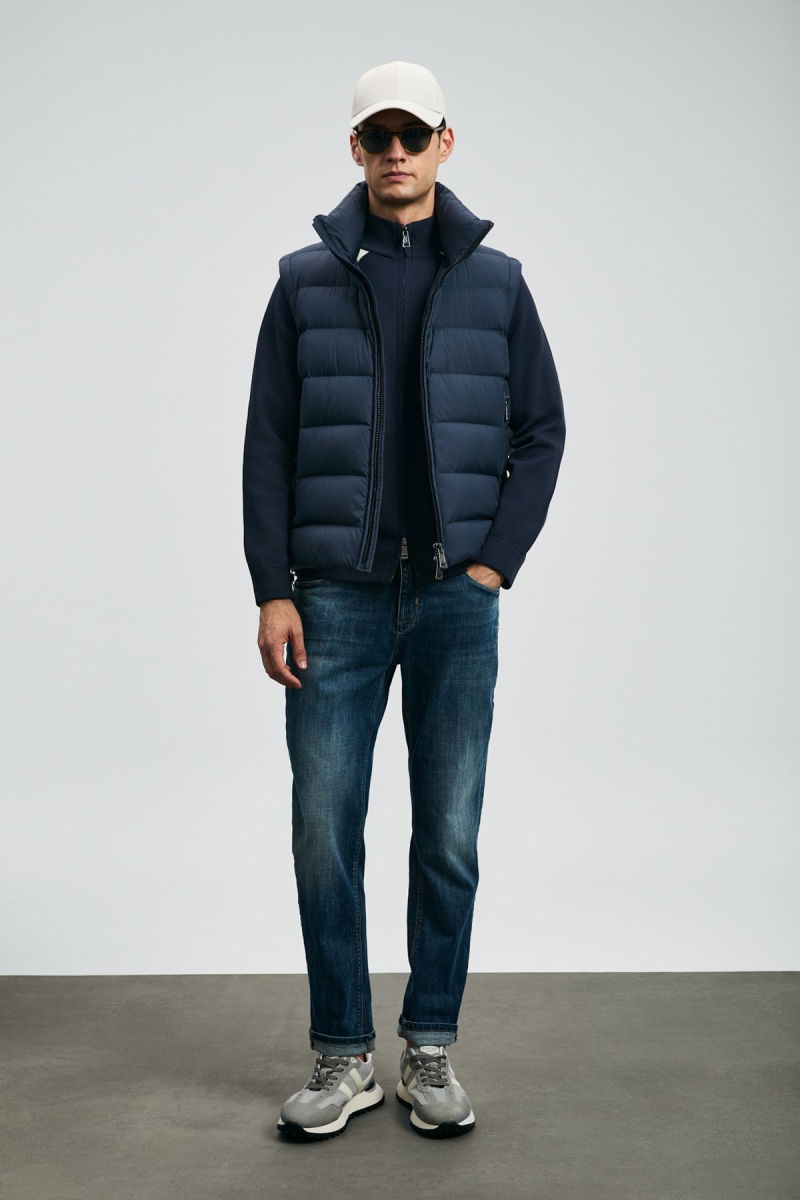 Lufian Erkek Lukas Spor Slim Fit Jean Pantolon 112200231 Mavi - Lufian