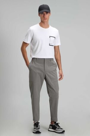 Lufian Erkek Luke Modern Grafik T-Shirt 111020170 Beyaz - 2
