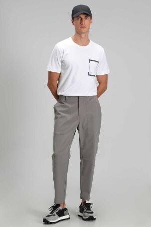 Lufian Erkek Luke Modern Grafik T-Shirt 111020170 Beyaz - 6