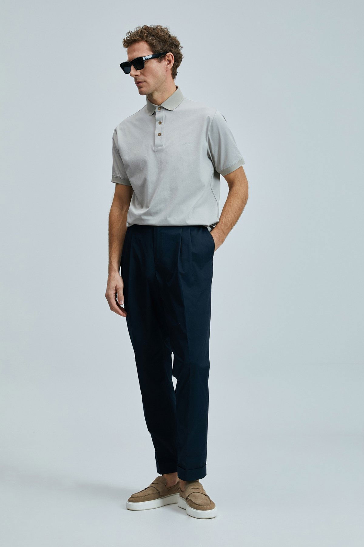 Lufian Erkek Luna Smart Polo T-Shirt 111040228 Bej - 2