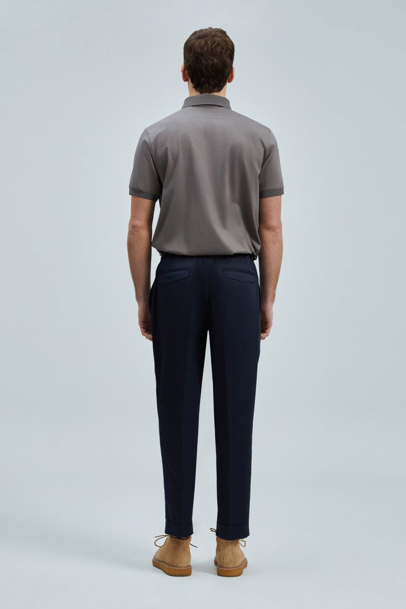 Lufian Erkek Luna Smart Polo T-Shirt 111040228 Vizon - 4